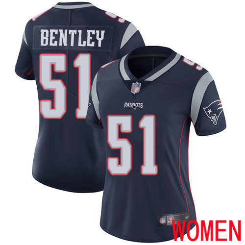 New England Patriots Football #51 Limited Navy Blue Women Ja Whaun Bentley Home NFL Jersey->youth nfl jersey->Youth Jersey